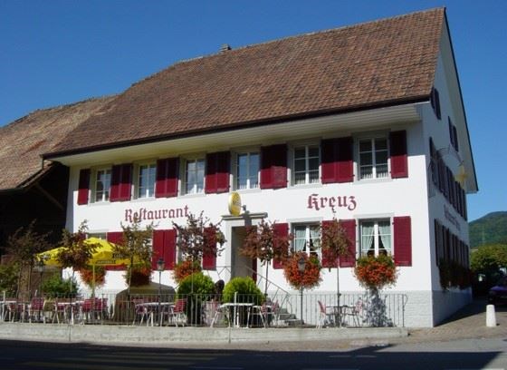 Aussenansicht Restaurant Kreuz, Restaurant Kreuz, Hauptstrasse 17, 4655 Stüsslingen, Bezirk Gösgen, Solothurn (SO), Schweiz