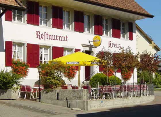 Aussenansicht Restaurant Kreuz, Restaurant Kreuz, Hauptstrasse 17, 4655 Stüsslingen, Bezirk Gösgen, Solothurn (SO), Schweiz